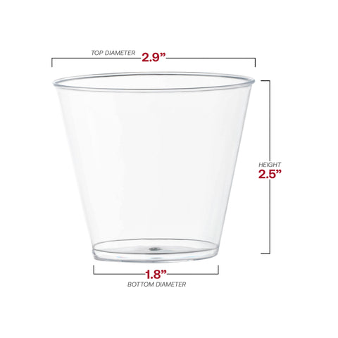 5 oz. Crystal Clear Disposable Plastic Party Cups