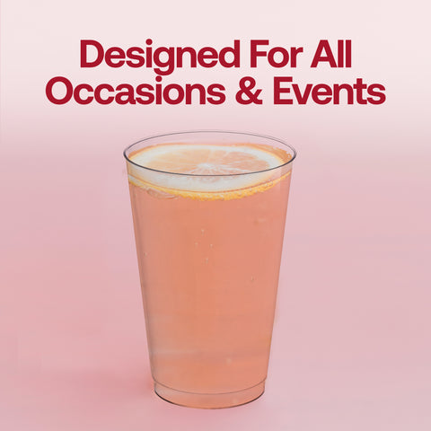 14 oz. Clear Disposable Plastic Tumblers