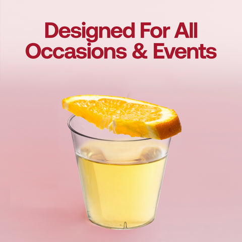 9 oz. Fancy Crystal Clear Disposable Plastic Party Cups