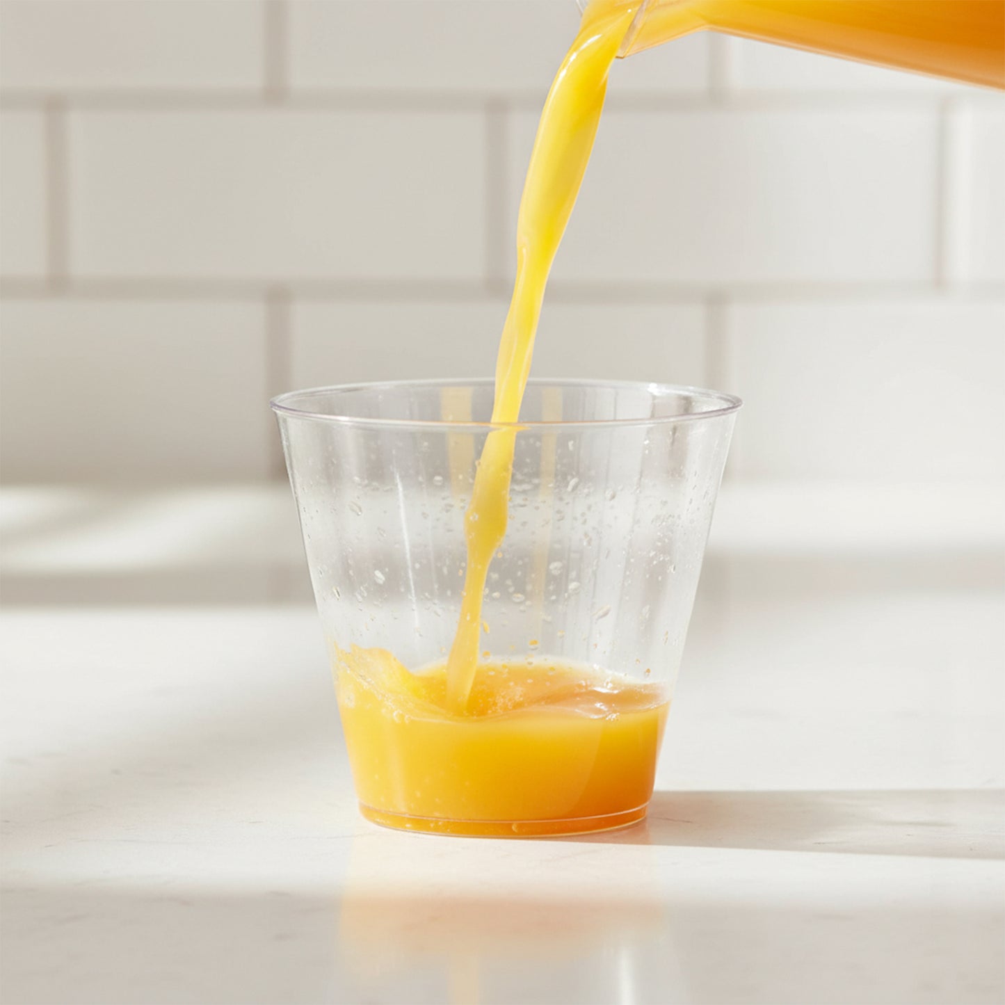 9 oz. Fancy Crystal Clear Disposable Plastic Party Cups