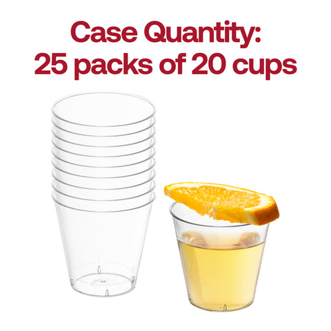 9 oz. Fancy Crystal Clear Disposable Plastic Party Cups