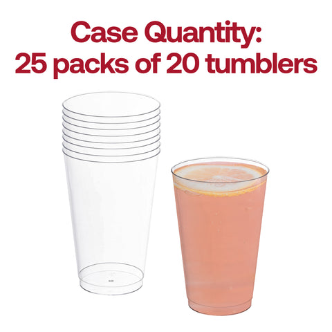 14 oz. Clear Disposable Plastic Tumblers