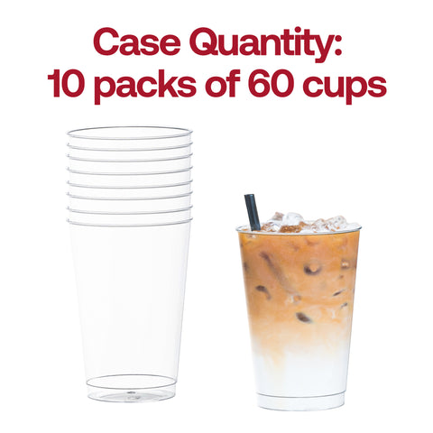 12 oz. Crystal Clear Disposable Plastic Party Cups