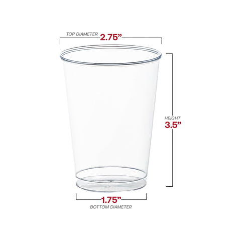7 oz. Clear Round Disposable Plastic Cups