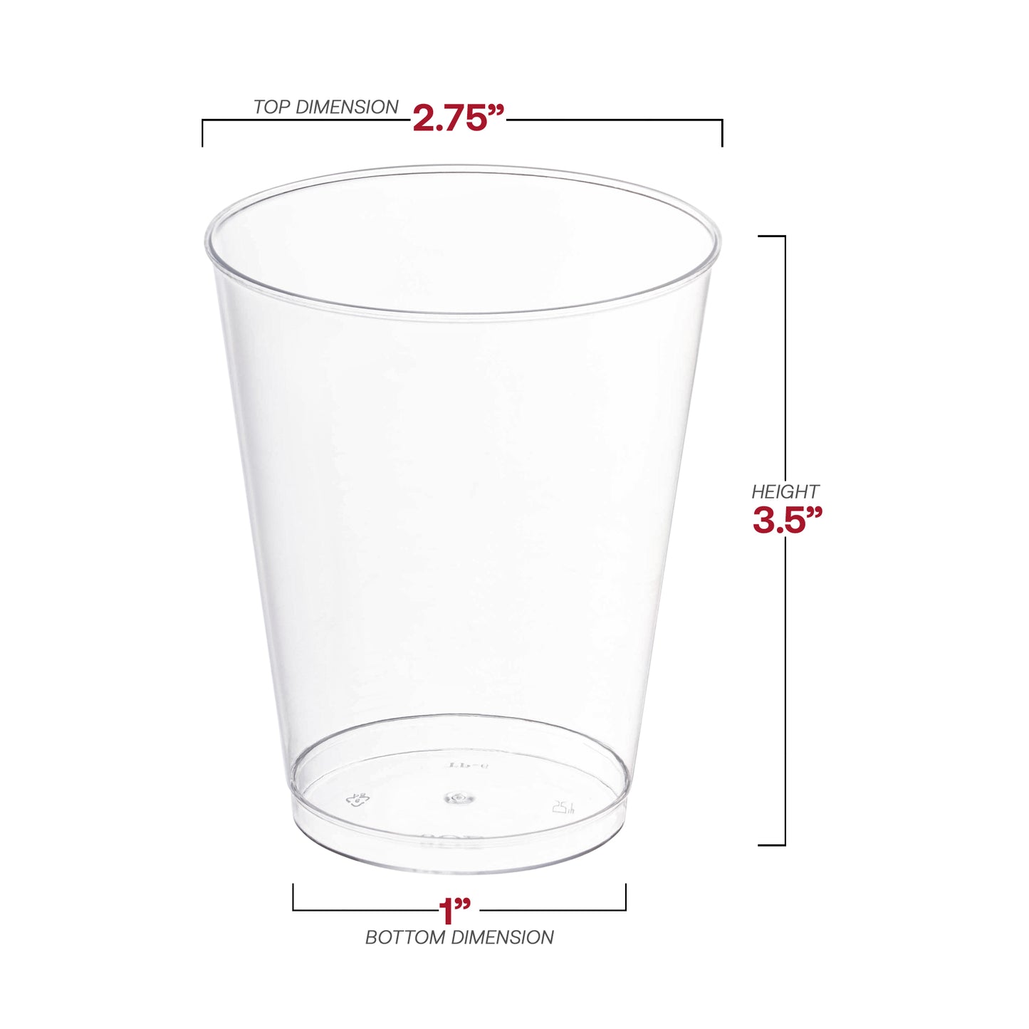 8 oz. Clear Round Disposable Cups