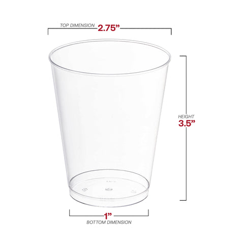 8 oz. Clear Round Disposable Cups