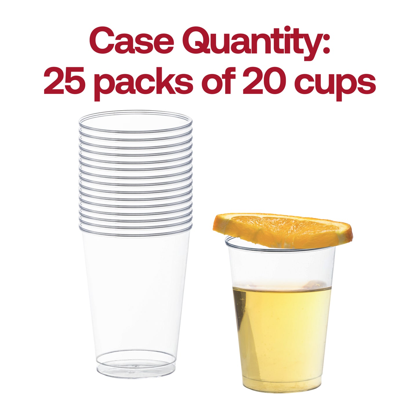 7 oz. Clear Round Disposable Plastic Cups