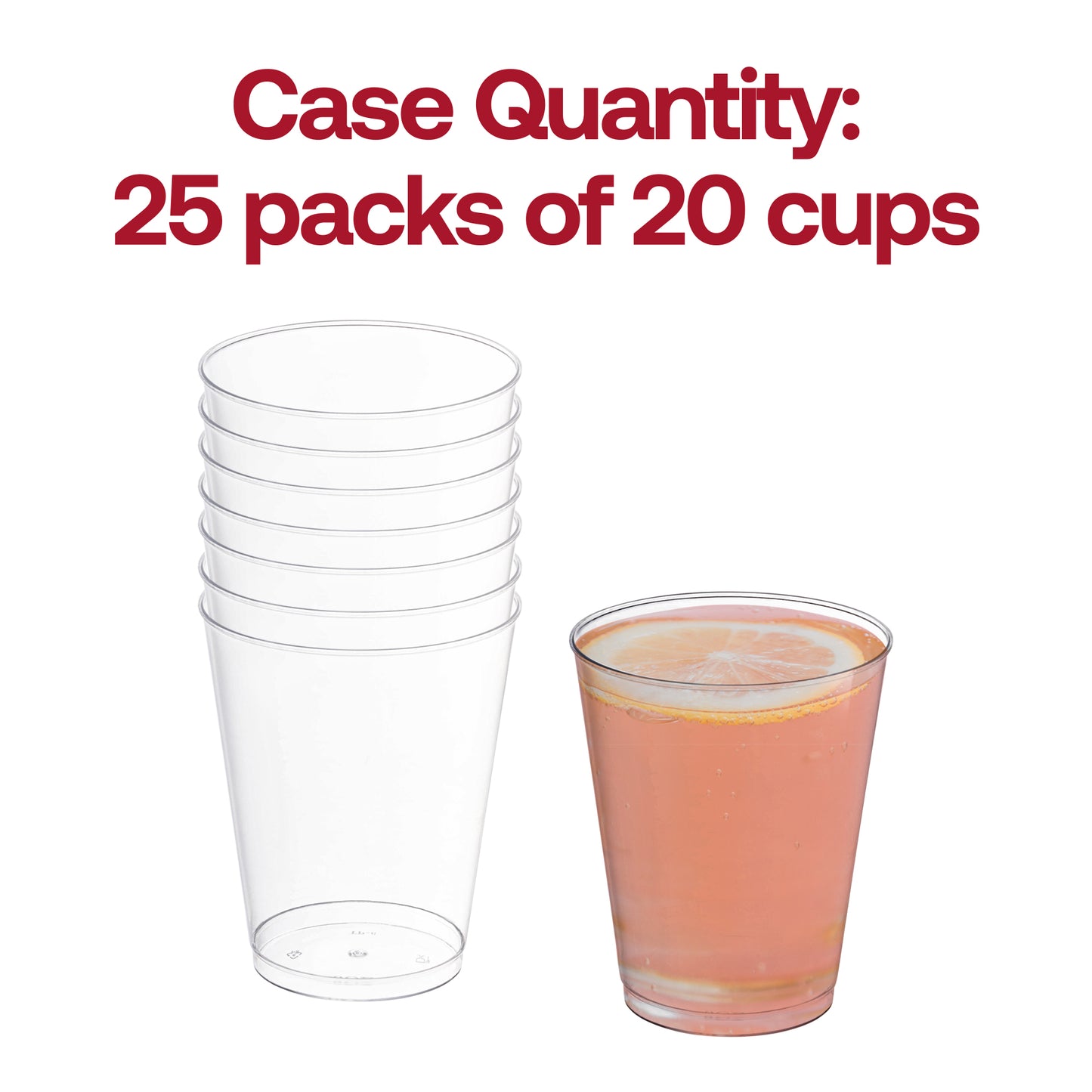 8 oz. Clear Round Disposable Cups