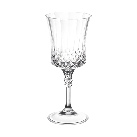 11 oz. Clear Crystal Cut Disposable Plastic Wine Goblets