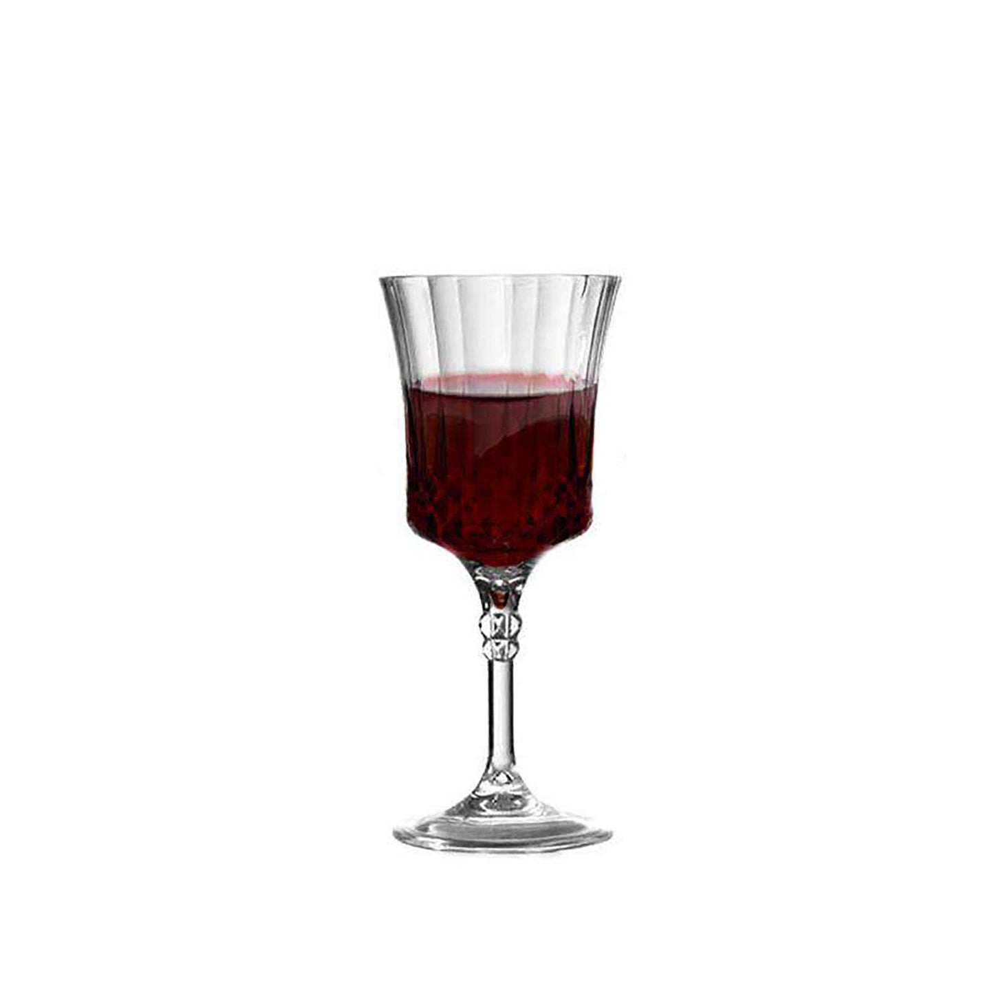 11 oz. Clear Crystal Cut Disposable Plastic Wine Goblets