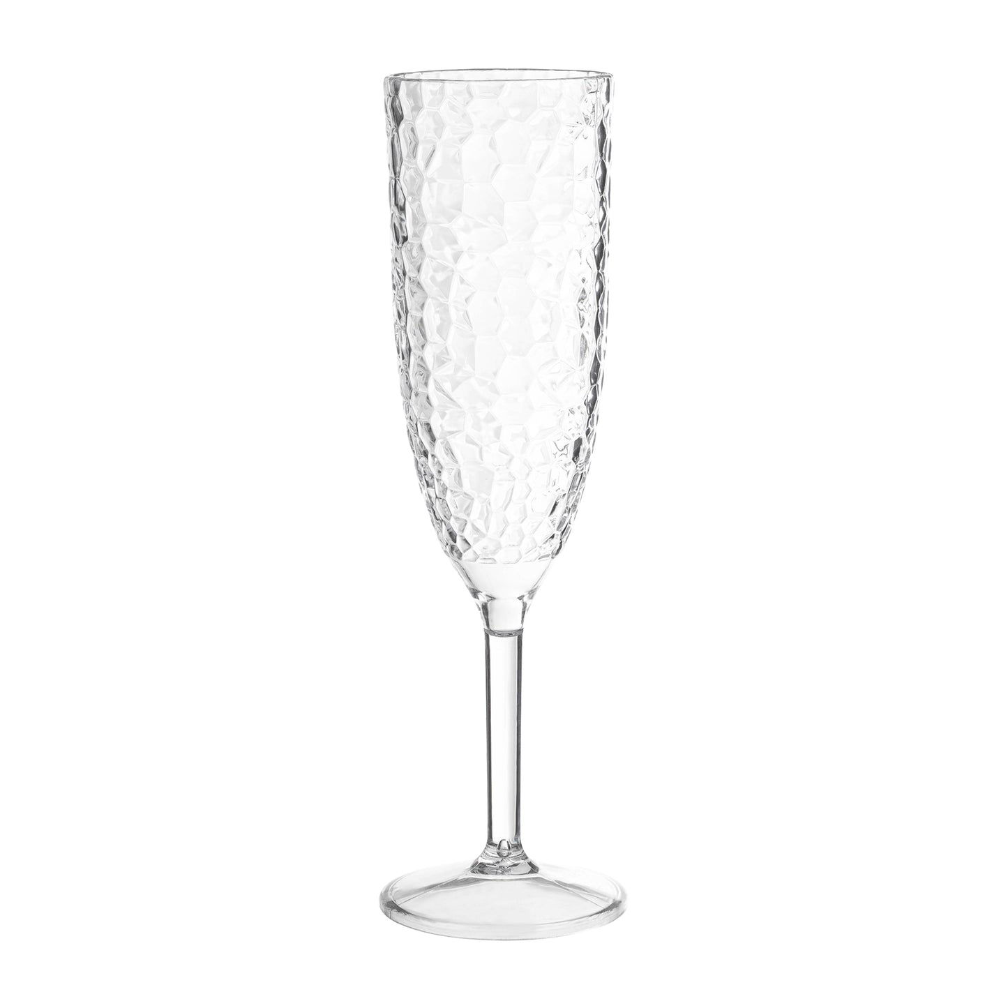 8 oz. Crystal Plastic Disposable Champagne Flutes