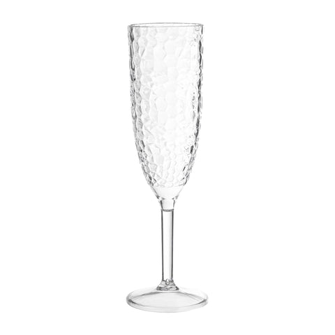 8 oz. Crystal Plastic Disposable Champagne Flutes