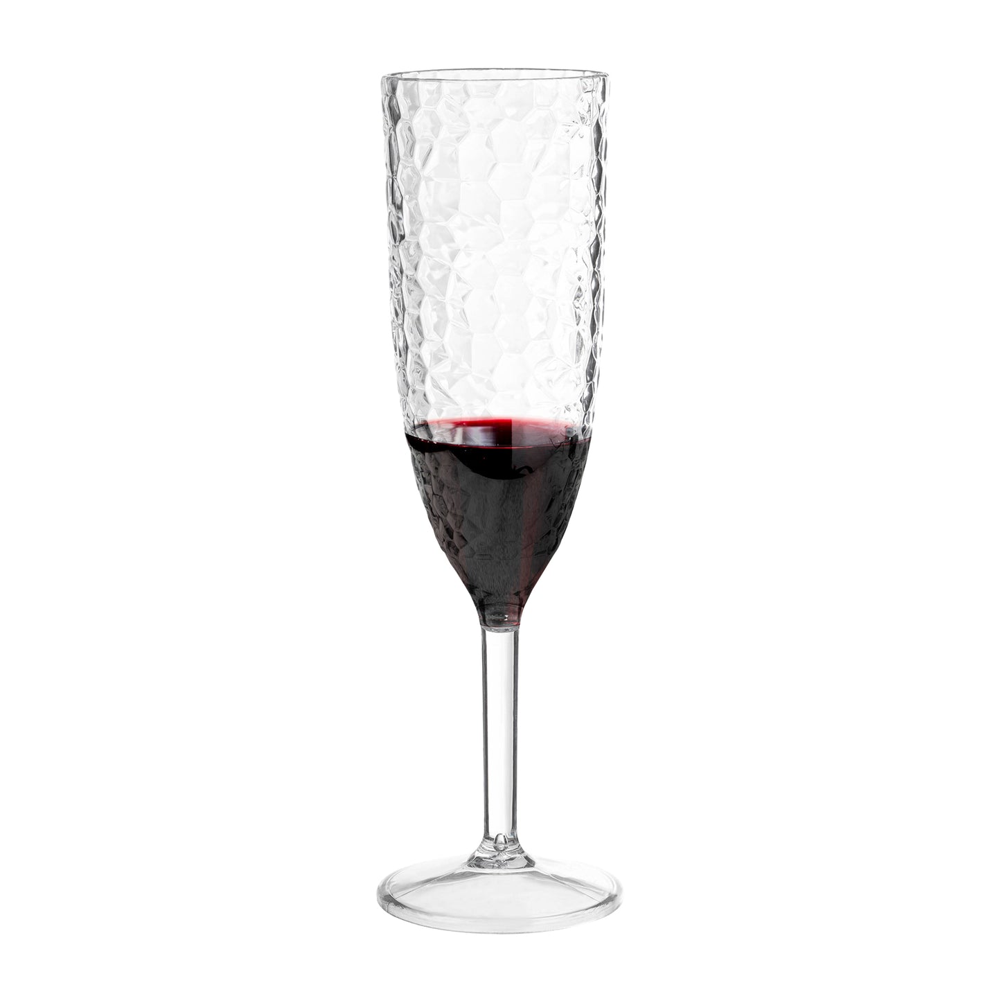 8 oz. Crystal Plastic Disposable Champagne Flutes