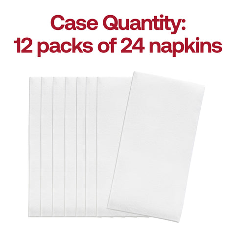 White Premium Linen-Like Paper Buffet Napkins