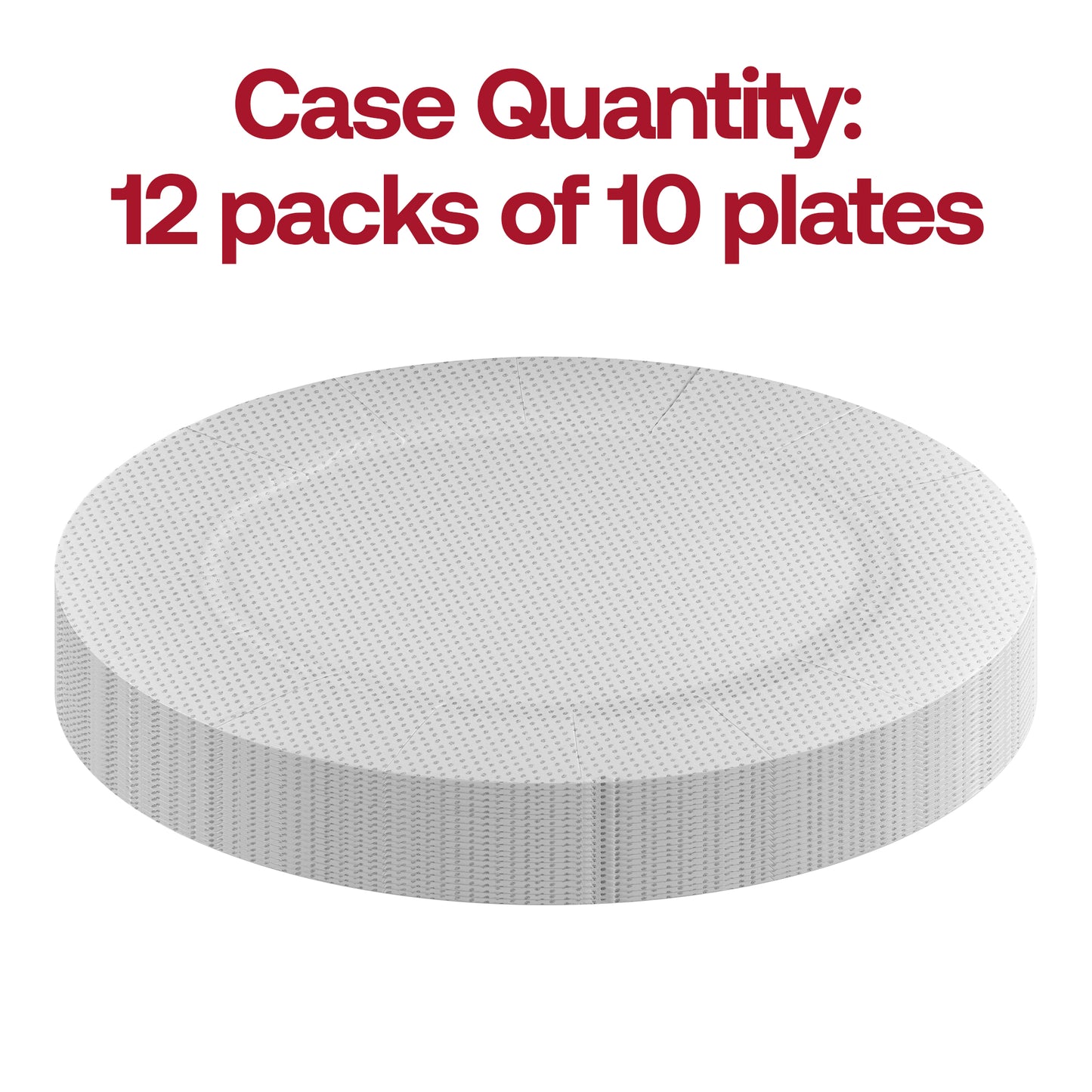 Glitz White Round Paper Charger Plates (13")