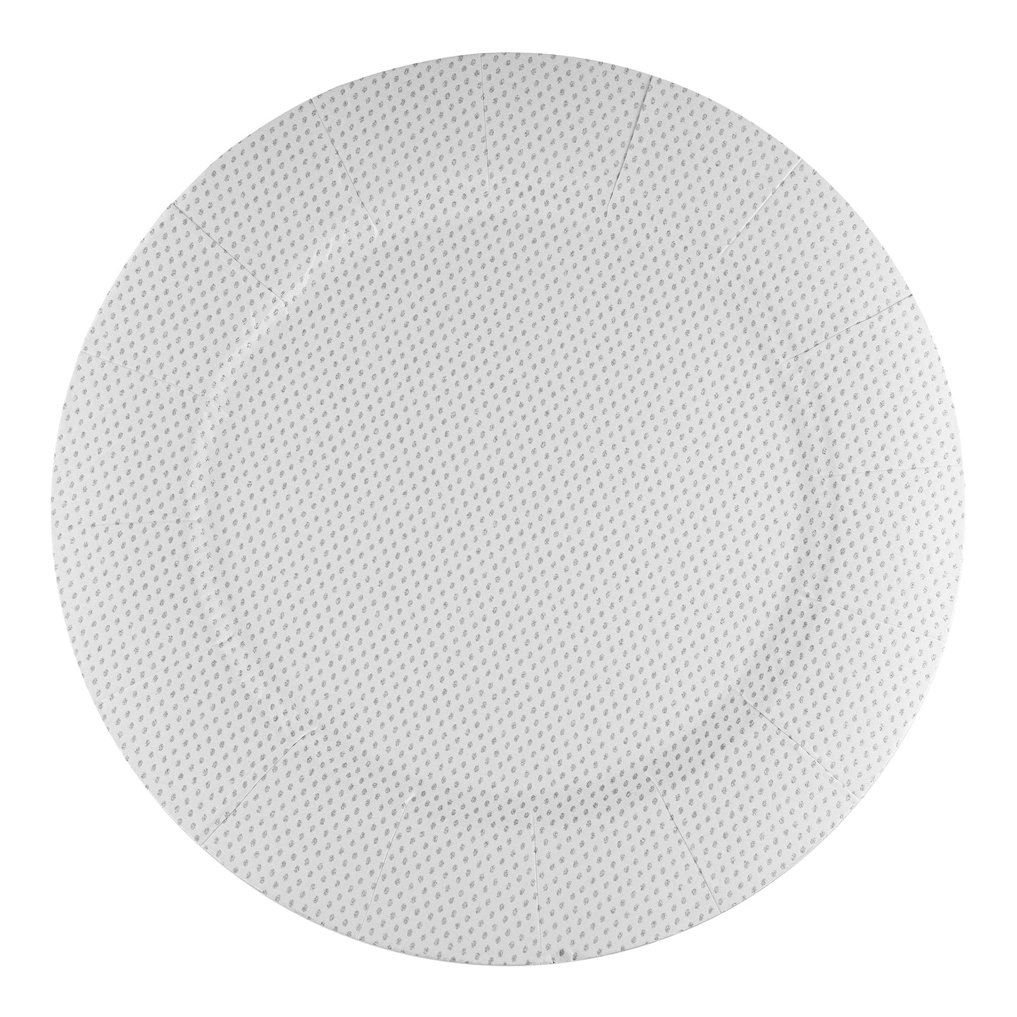 Glitz White Round Paper Charger Plates (13")