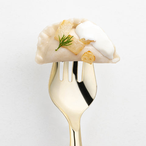Gold Plastic Disposable Serving Forks