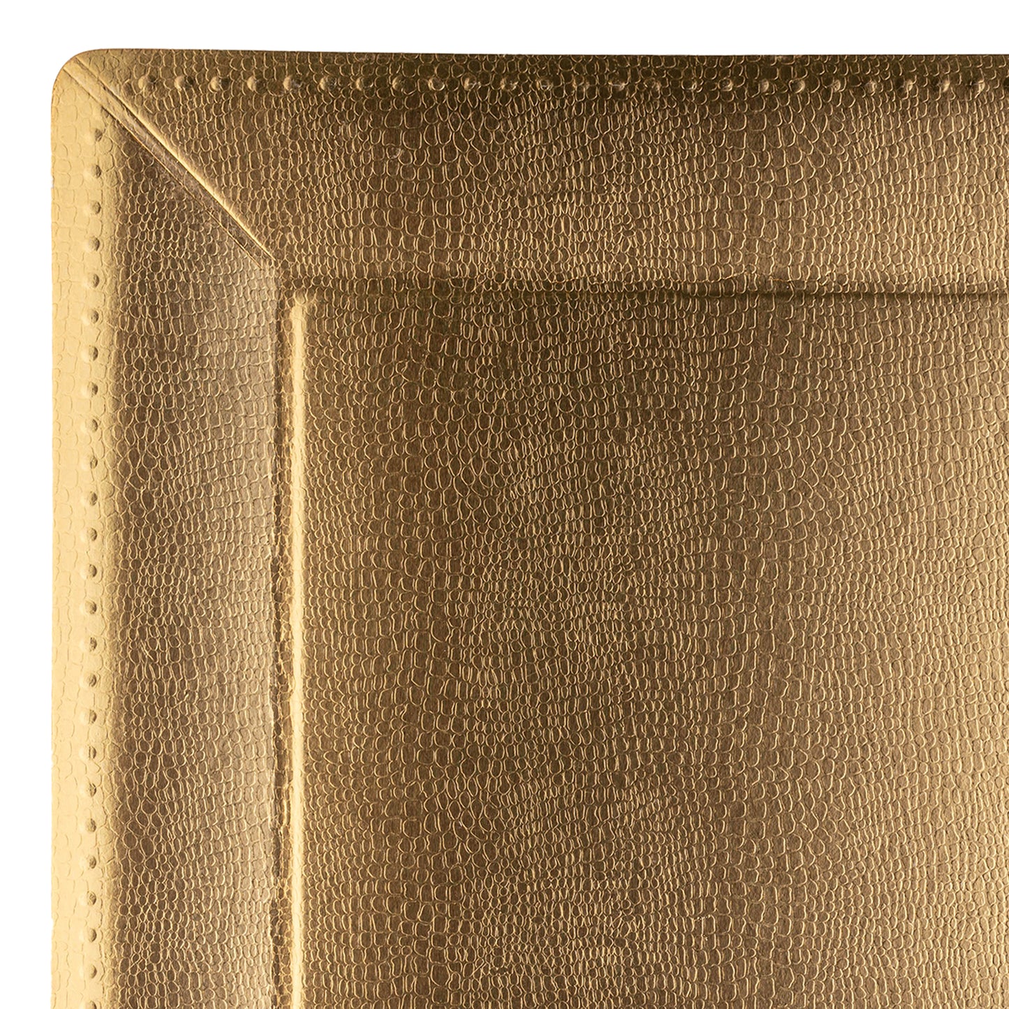Gold Square Edge Beaded Paper Disposable Charger Plates (13")