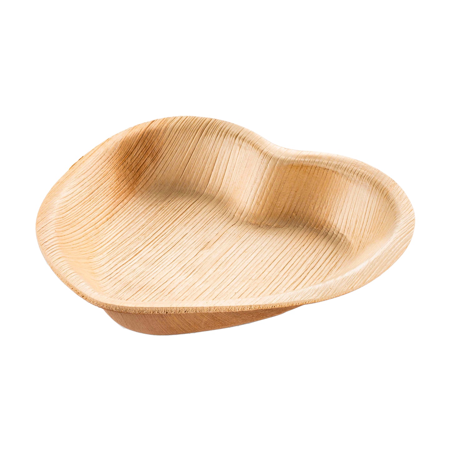 Heart Natural Palm Leaf Eco-Friendly Disposable Salad Plates (6")