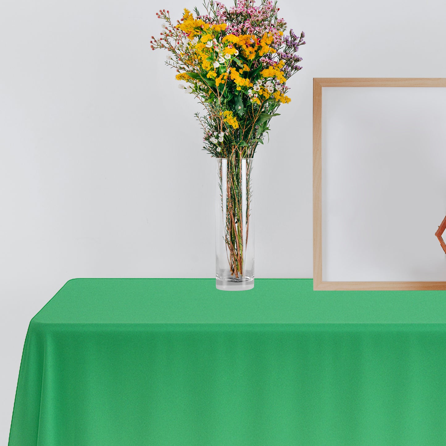 Hunter Green Rectangular Plastic Tablecloths (54" x 108")