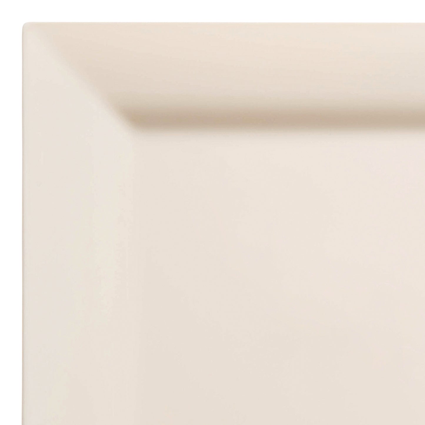 Ivory Square Disposable Plastic Dinner Plates (9.5")