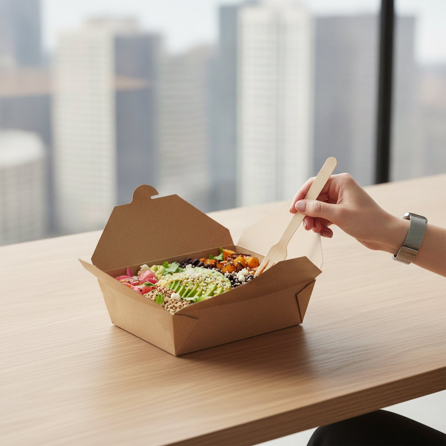 Kraft Folded Paper #3 Container