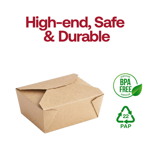 Kraft Folded Paper #8 Container