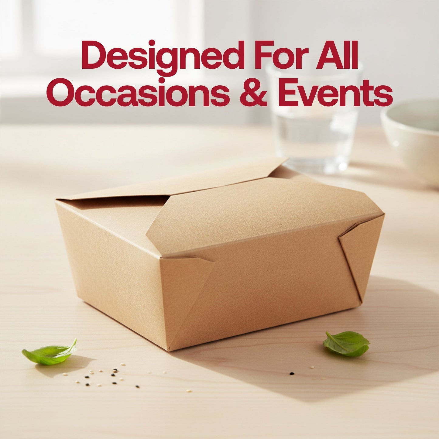 Kraft Folded Paper #8 Container