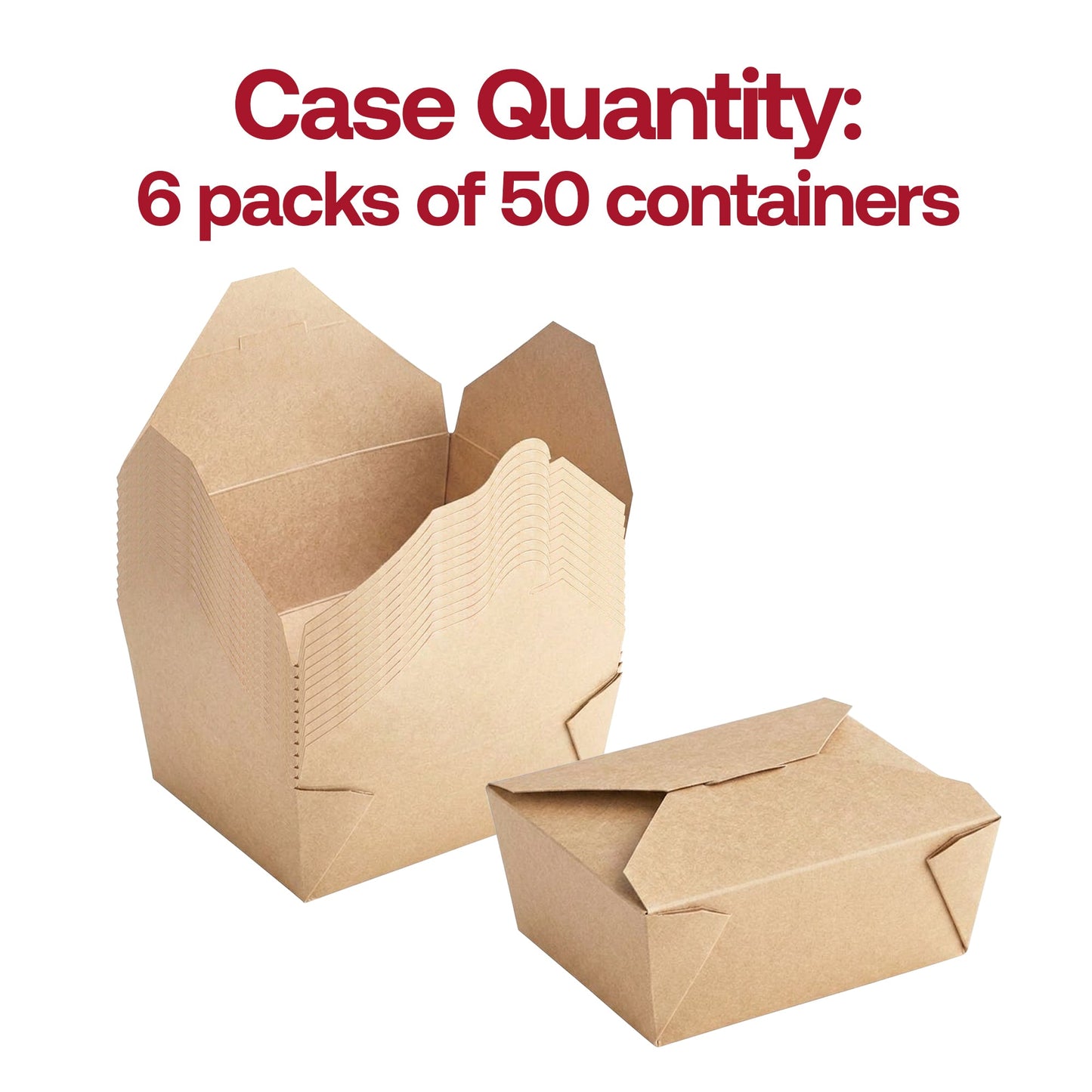 Kraft Folded Paper #8 Container