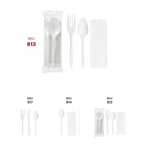MW Cutlery Kit - Fork, Teaspoon and Napkin
