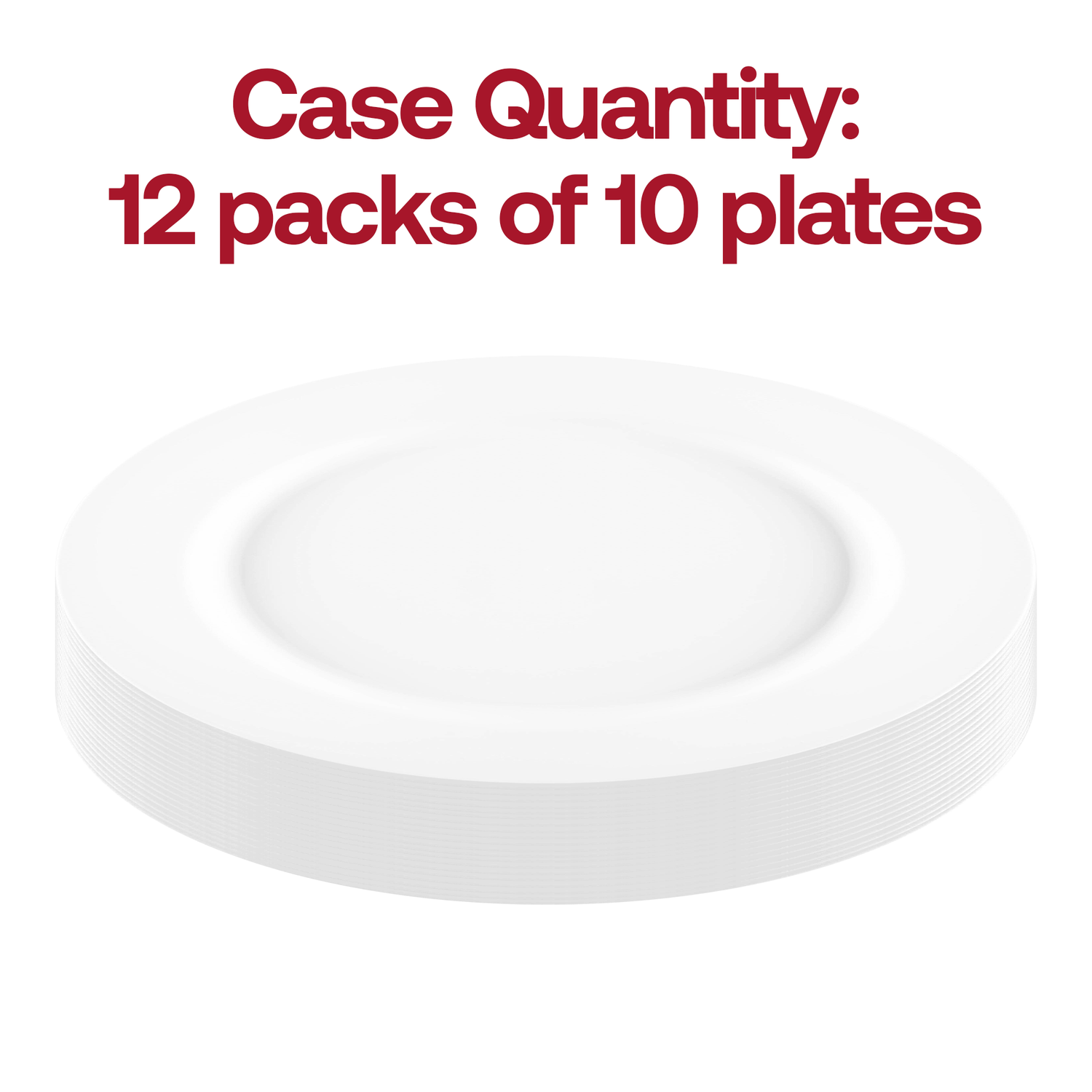 Matte Milk White Round Disposable Plastic Appetizer/Salad Plates (7.5") Quantity | The Kaya Collection