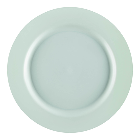 Matte Turquoise Round Disposable Plastic Dinner Plates (10