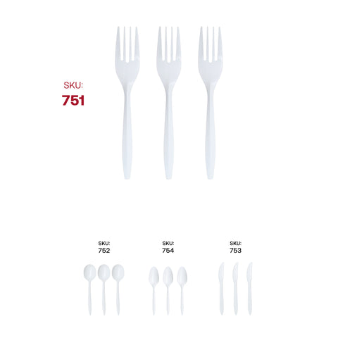 Medium Weight Disposable Plastic Forks