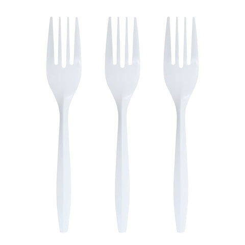 Medium Weight Disposable Plastic Forks