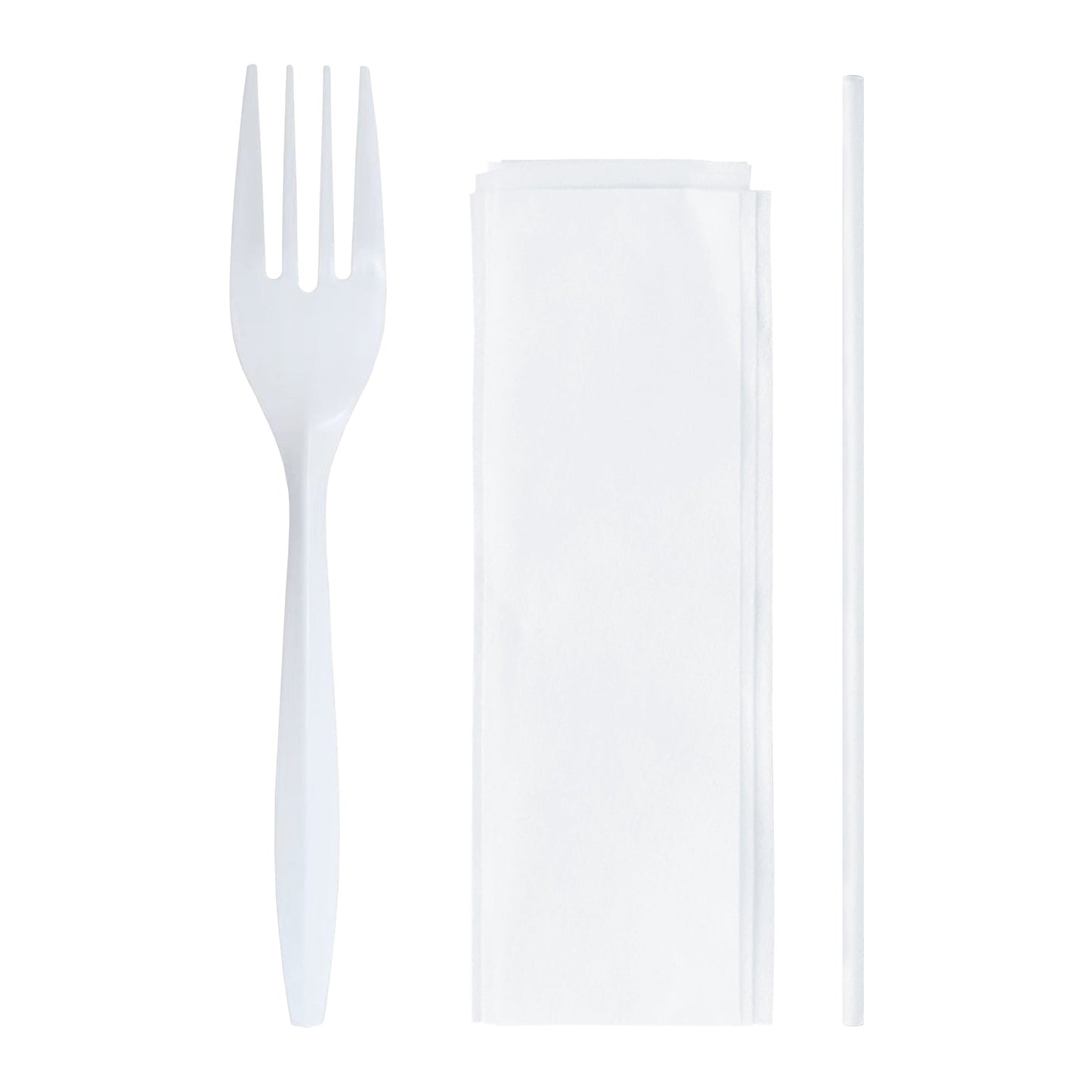 MW Cutlery Kit - Fork, Milk Straw and Napkin
