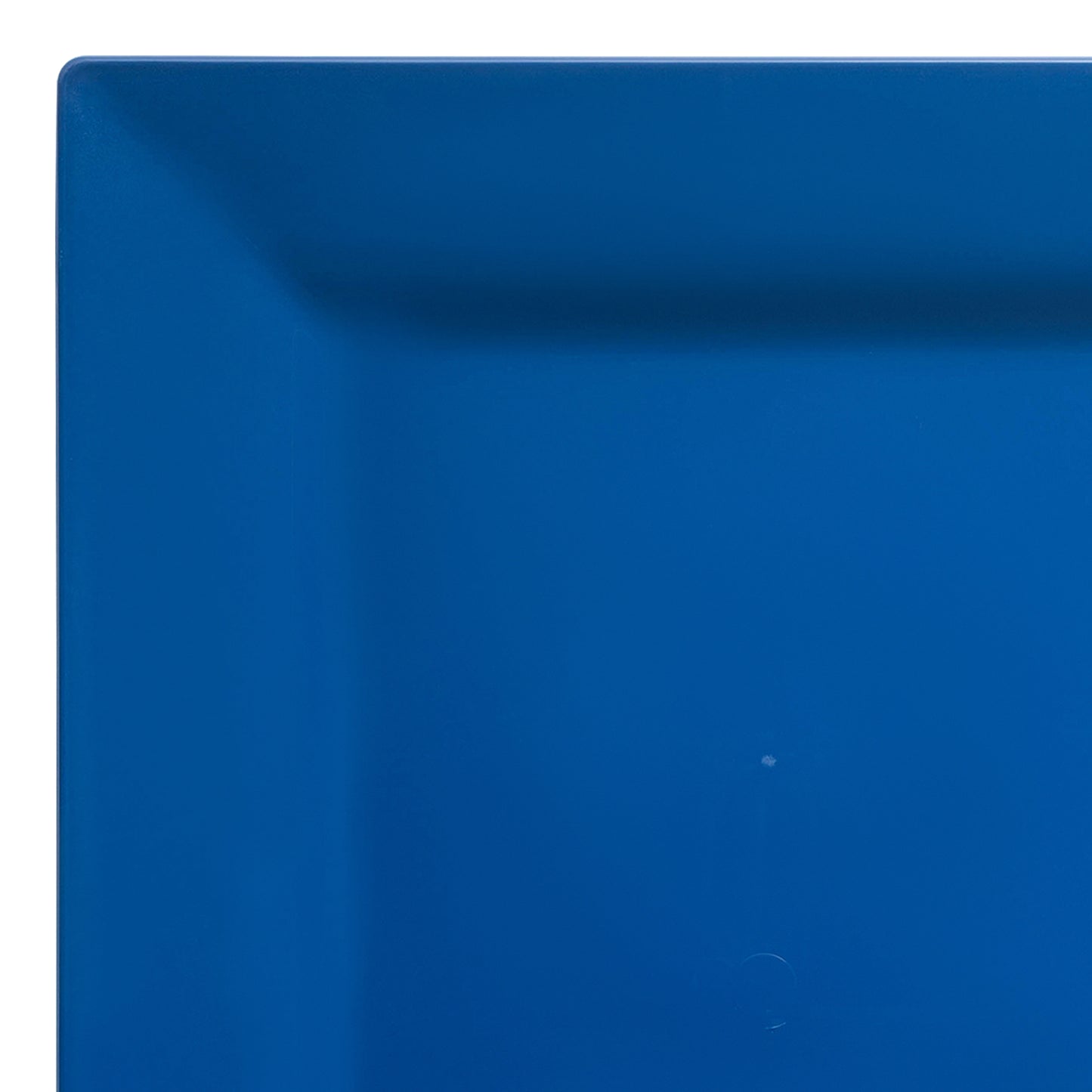 Midnight Blue Square Disposable Plastic Dinner Plates (9.5")