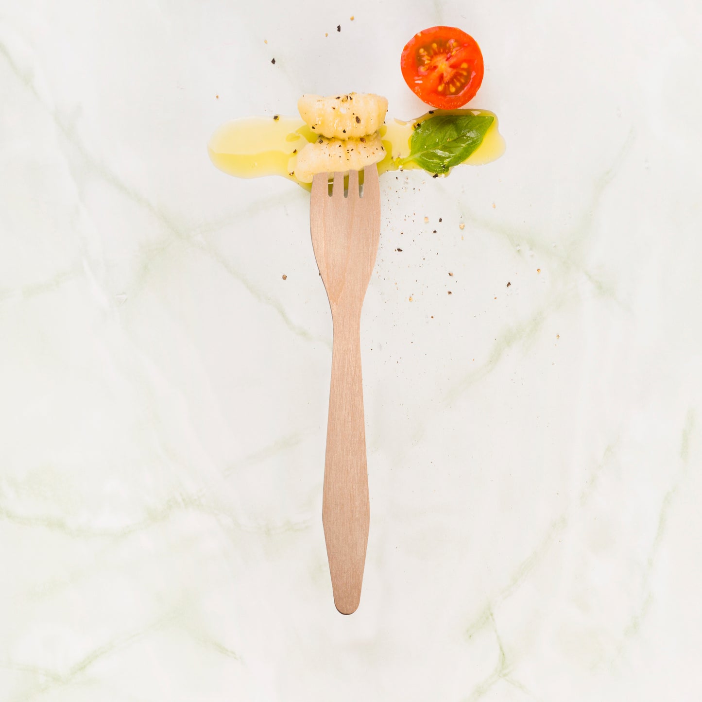 Silhouette Palm Leaf Disposable Eco-Friendly Dinner Forks