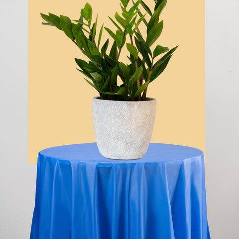 Navy Round Plastic Tablecloths (84