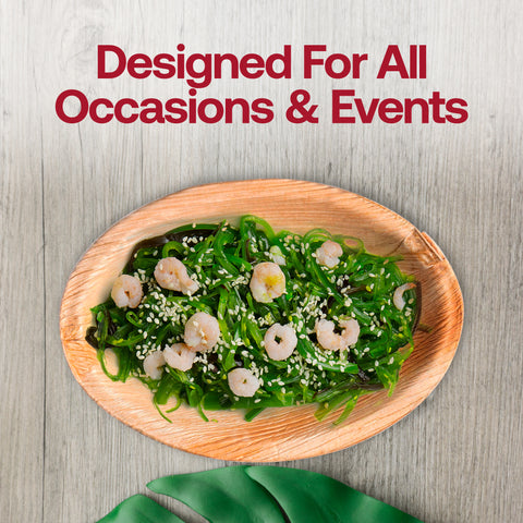 Oval Palm Leaf Eco Friendly Bowls (3.5 oz.)