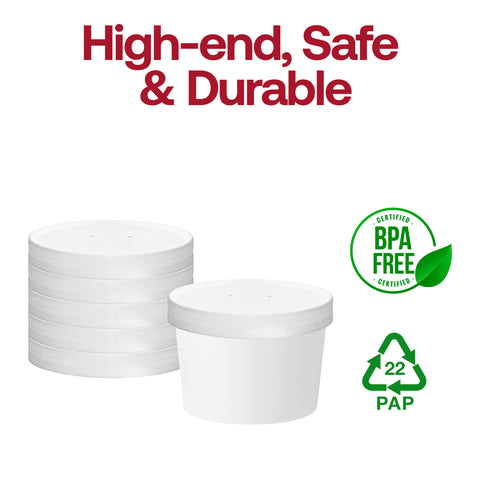Paper Lids for Squat Paper Soup Cups