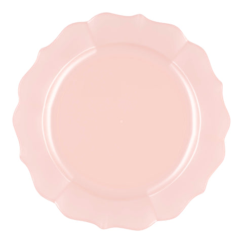 Pearl Pink Round Lotus Plastic Appetizer/Salad Plates (7.5