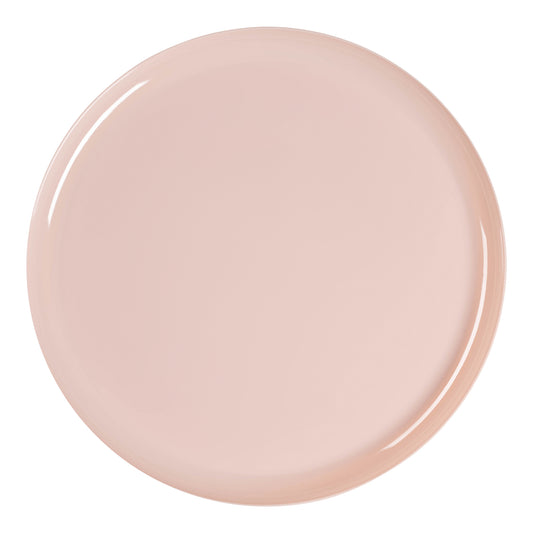 Pink Flat Round Plastic Pastry Plates (6.25") | The Kaya Collection