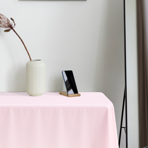 Pink Rectangular Plastic Tablecloths (54