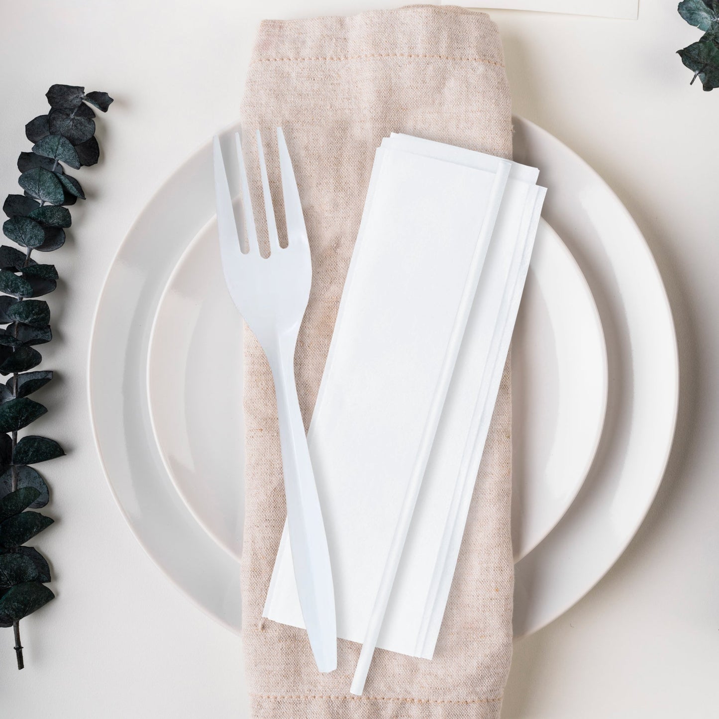 MW Cutlery Kit - Fork, Milk Straw and Napkin
