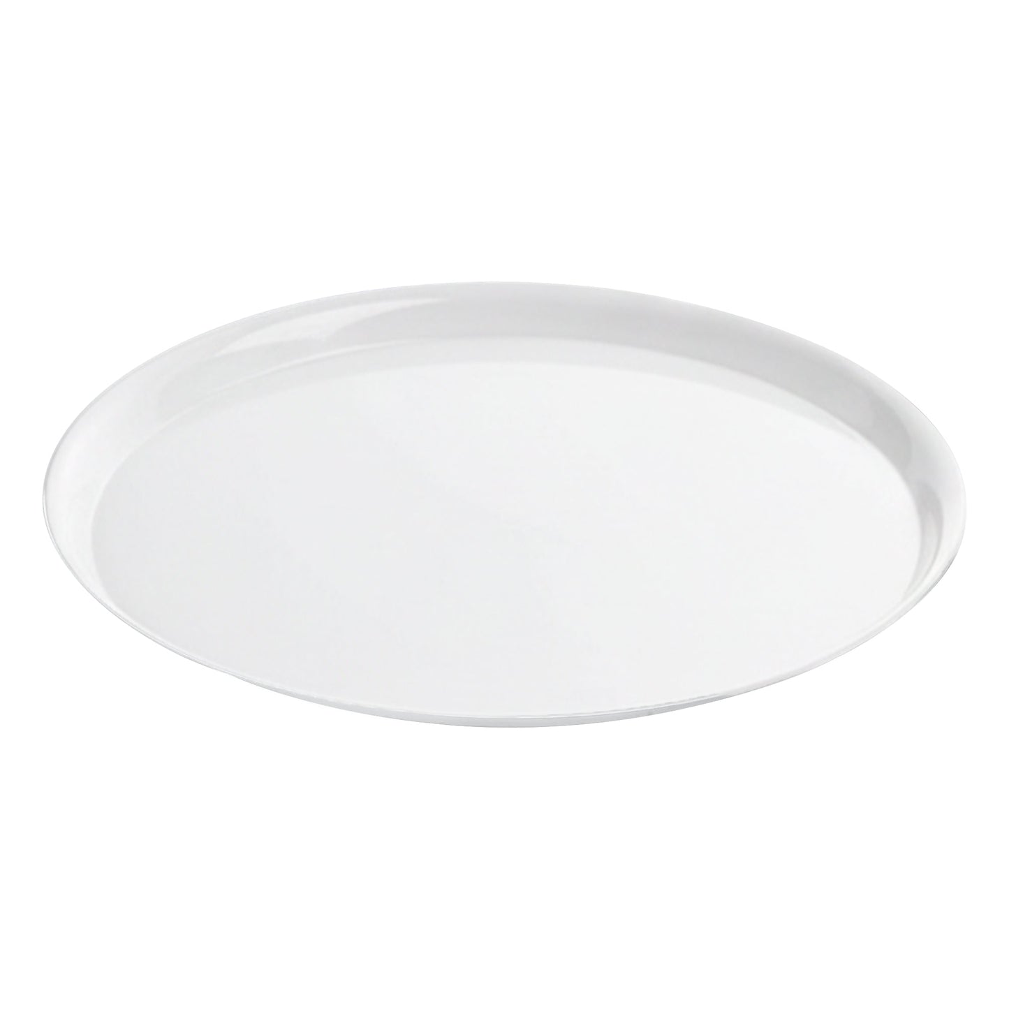 16" White Round Plastic Trays