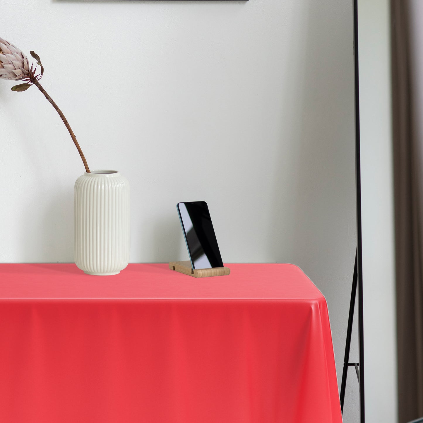 Red Rectangular Plastic Tablecloths (54" x 108")