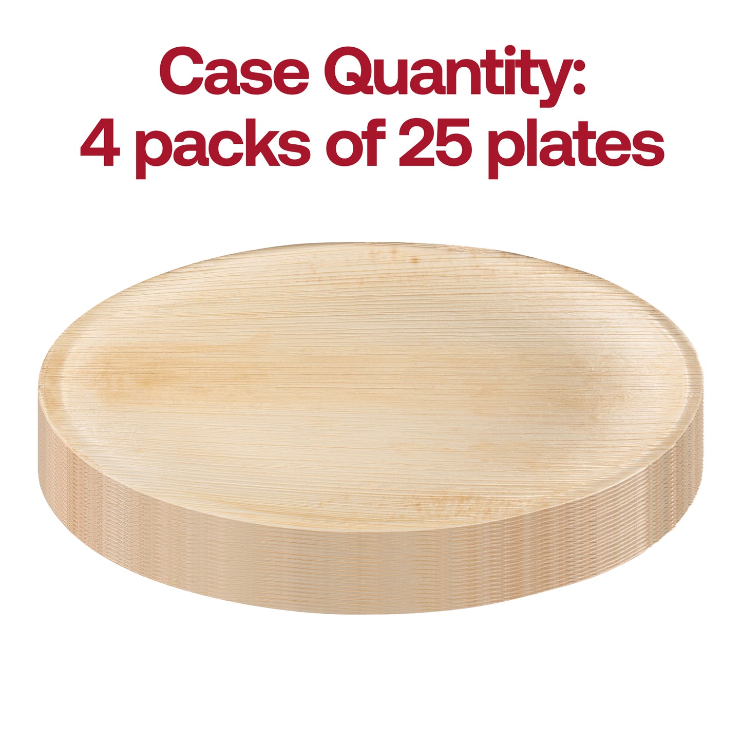 Round Palm Leaf Disposable Eco-Friendly Dinner Plates (10")