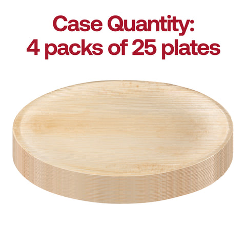 Round Palm Leaf Disposable Eco-Friendly Dinner Plates (10