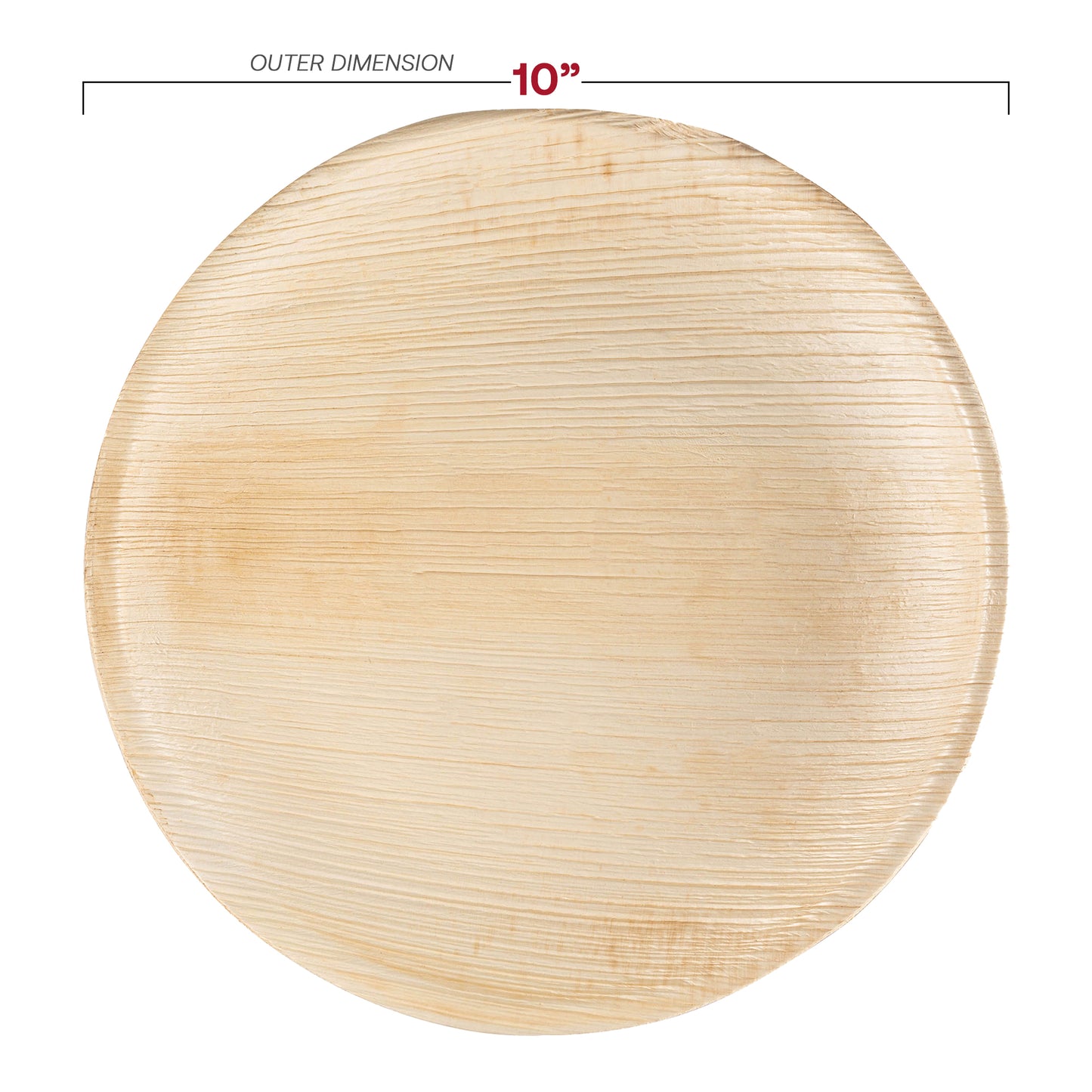 Round Palm Leaf Disposable Eco Friendly Dinnerware Value Set