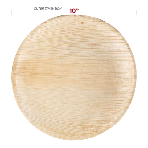 Round Palm Leaf Disposable Eco Friendly Dinnerware Value Set